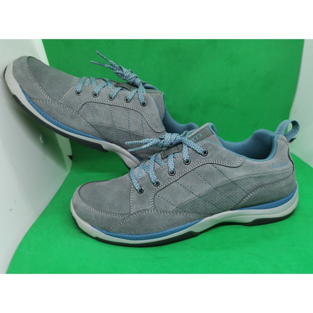 L.L. Bean Sport Gray Suede Lace Up Hiking Shoes Sneakers Women's Siz 10M 501754 - Picture 12 of 16